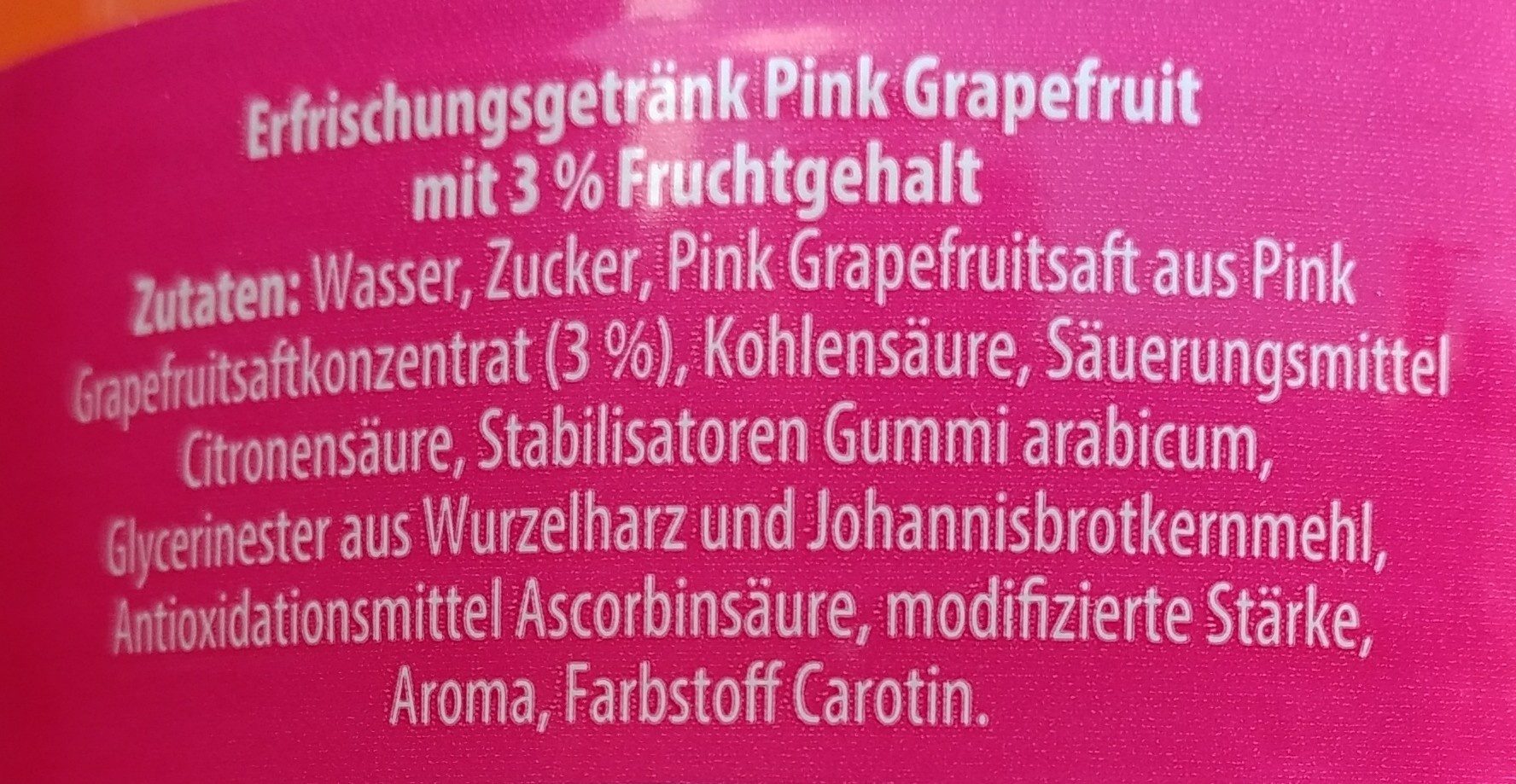 Flirt Pink Grapefruit - المكونات - de