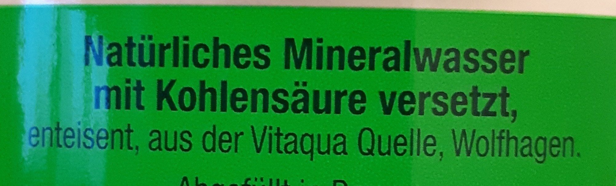 Mineralwasser - Medium - Ingredients