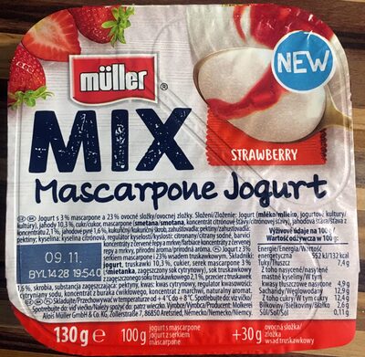 MIX mascarpone strawberry jogurt - Produkt - en