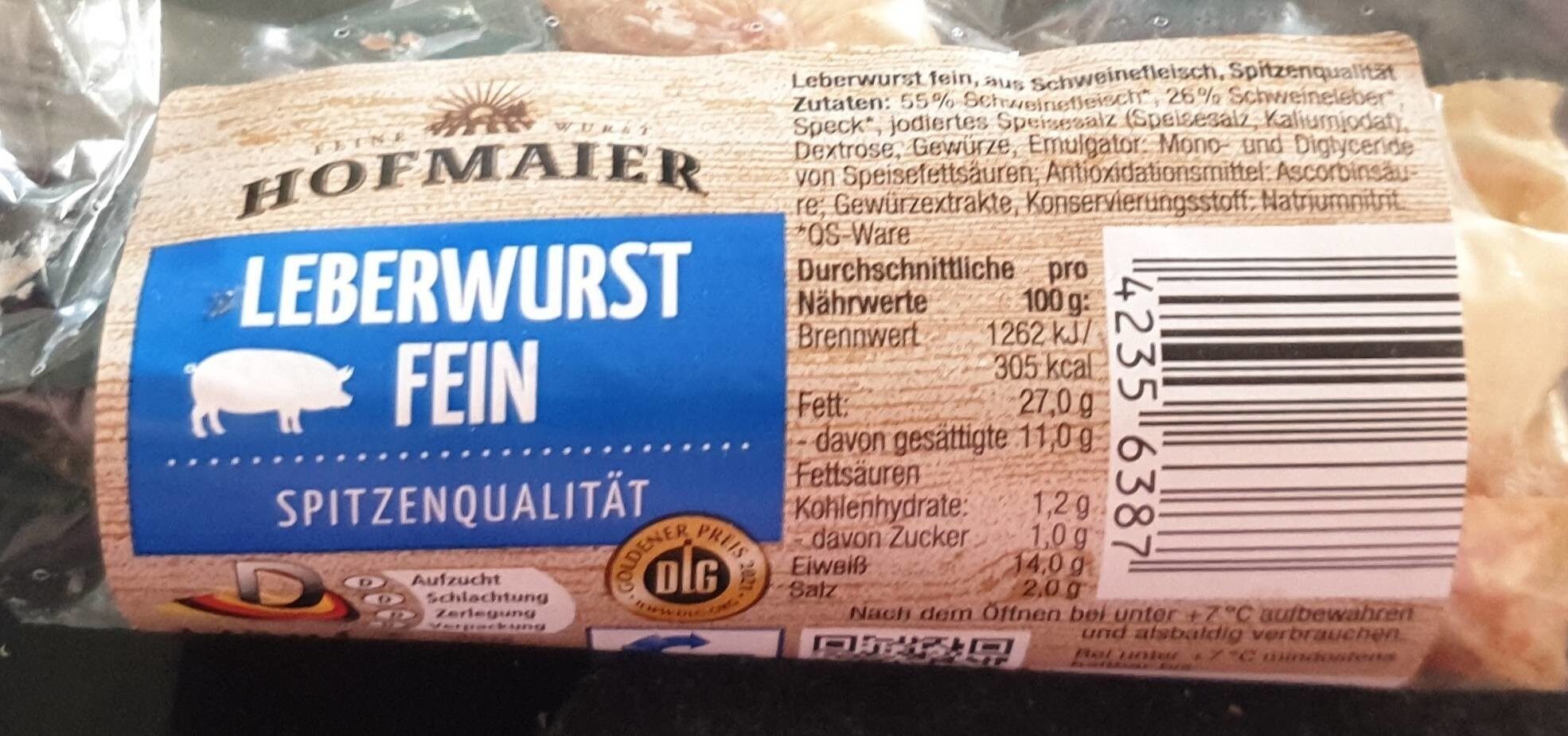Leberwurst fein - Produkt