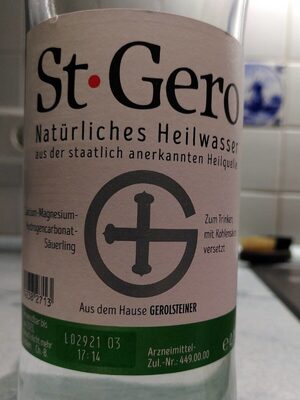 St. Gero Natürliches Heilwasser - Produkt