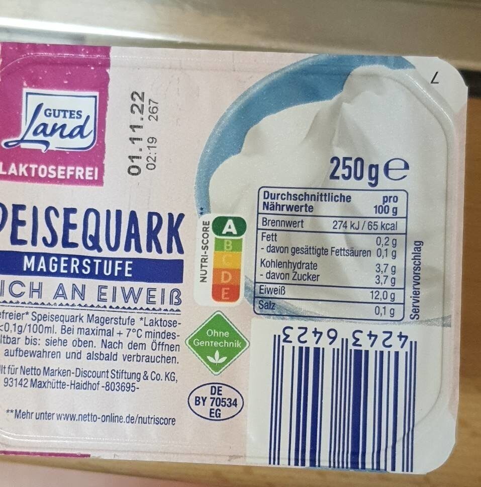 Speisequark - Produkt - es