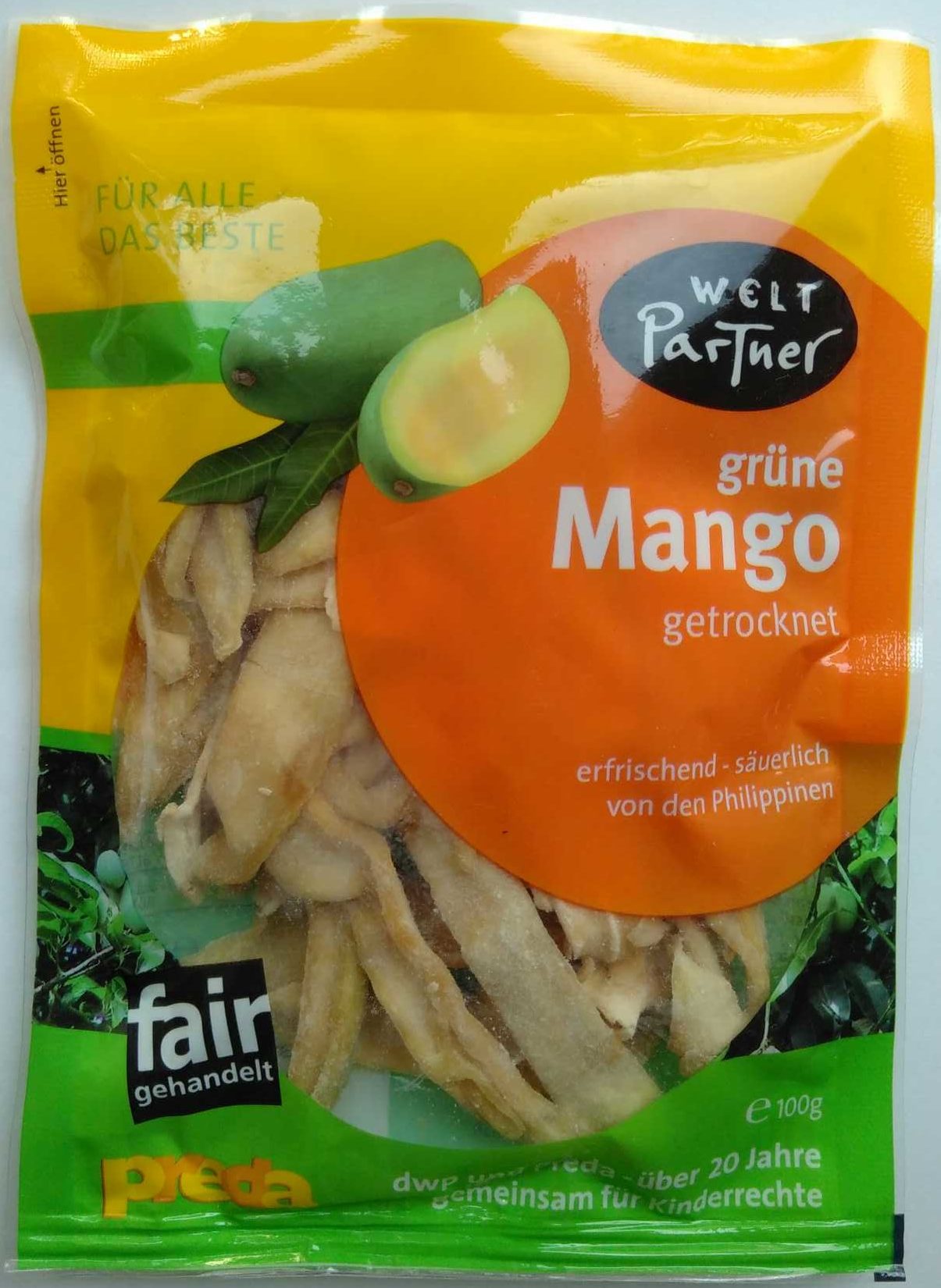 Grüne Mango getrocknet - Produkt