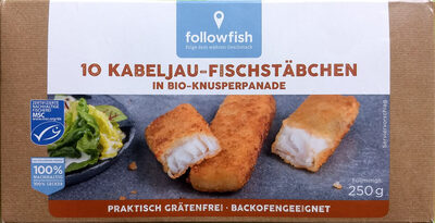 10 Kabeljau-Fischstäbchen - Product - de