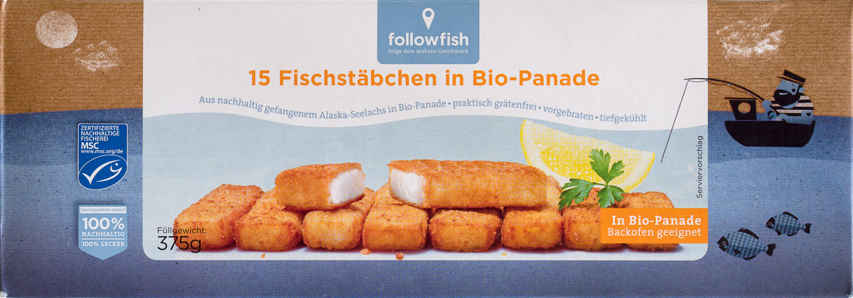 Fischstabchen in bio panade - Product - de