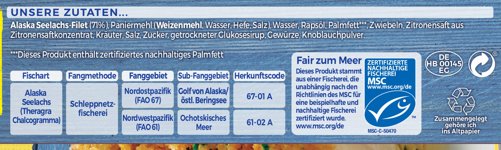 Schlemmer-Filet à la Bordelaise Classic - Ingredients - de