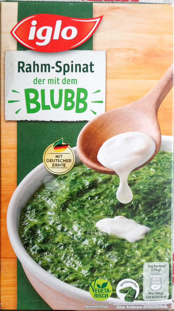 Rahm-Spinat - Produkt