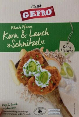 Gefro Korn & Lauch Schnitzel - Produkt - en