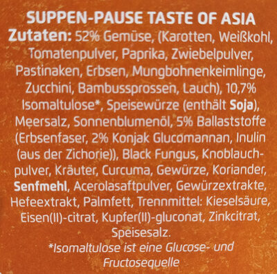 Taste of Asia - Zutaten
