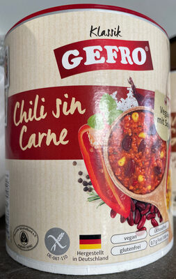 GEFRO Chili sin carne - Produkt