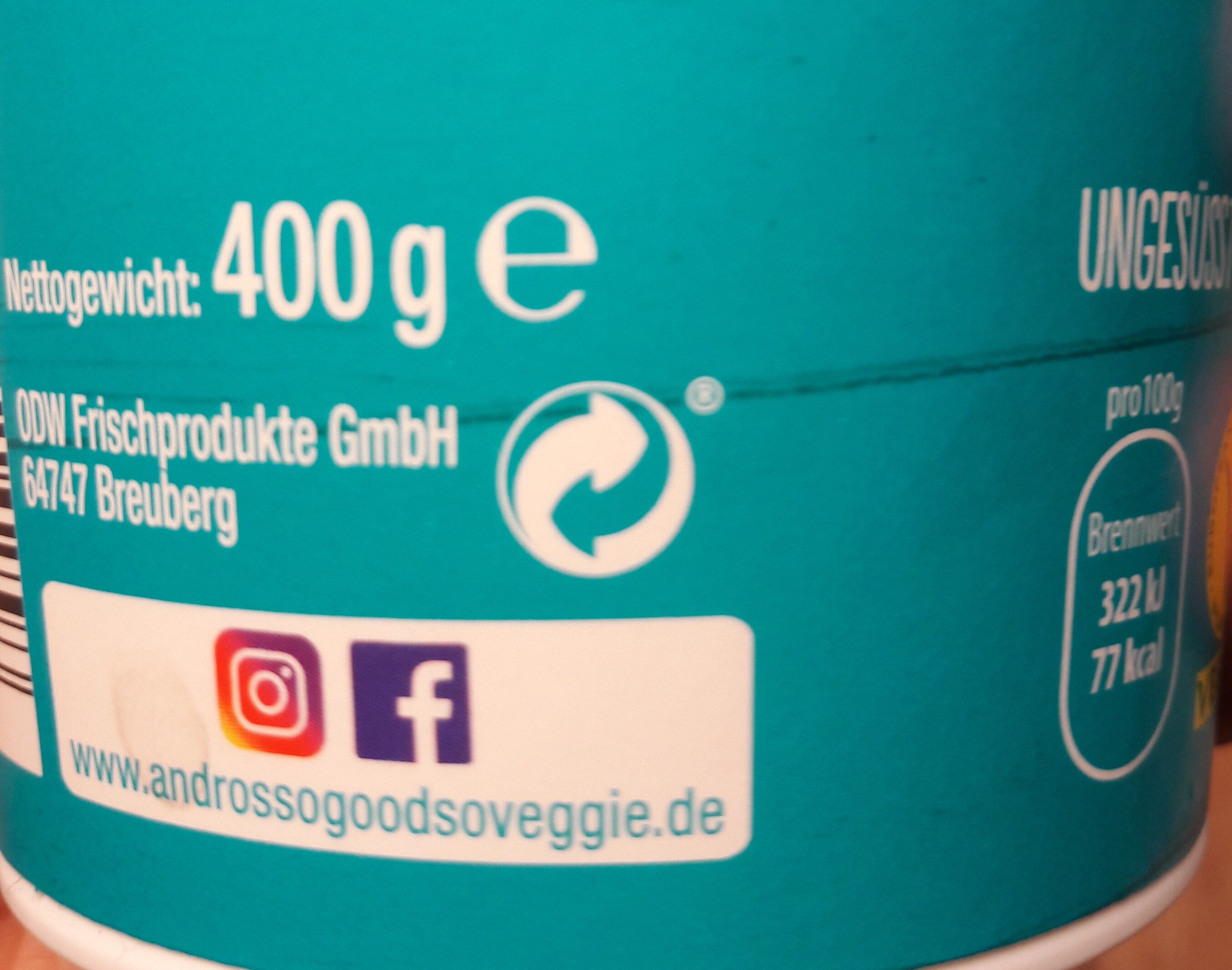 So good so veggie - Natur - Recycling instructions and/or packaging information - de