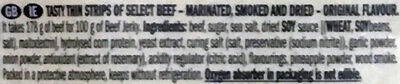 Meat Snacks Original Beef Jerky - Ingredienti