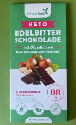 Edelbitter schokolade - Prodotto