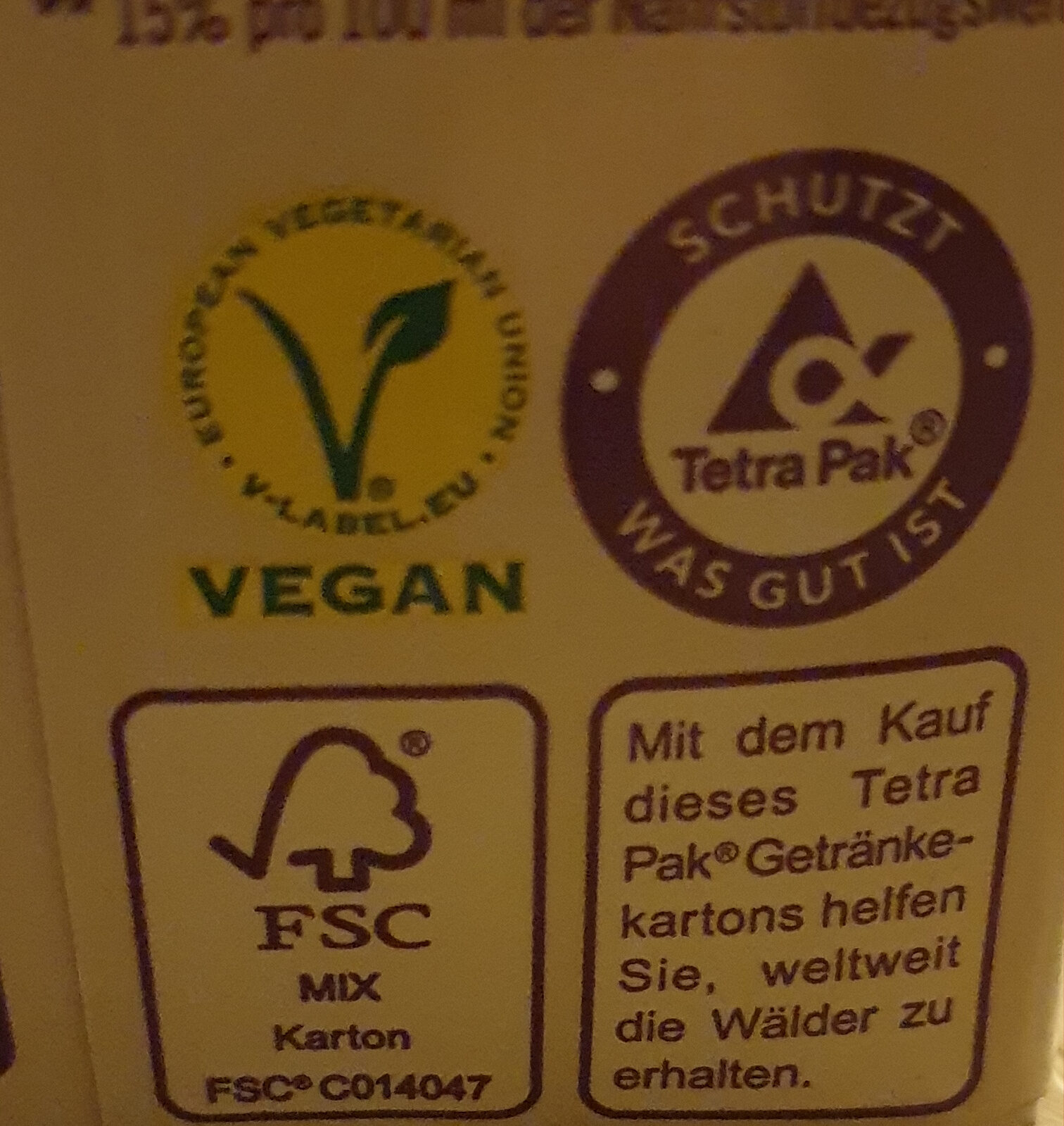 Luvedrink Natur - Instruction de recyclage et/ou informations d'emballage - de