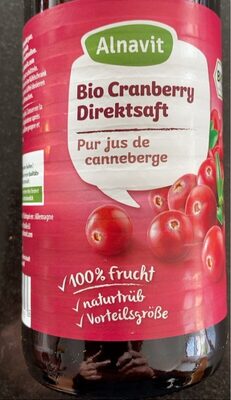 Alnavit Bio Cranberry Muttersaft, 750 ML - Prodotto - fr