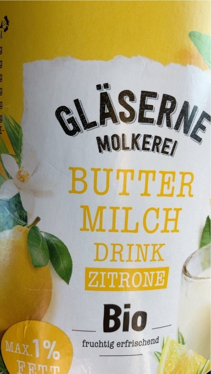 Buttermilch Drink Zitrone Bio - Producto - de