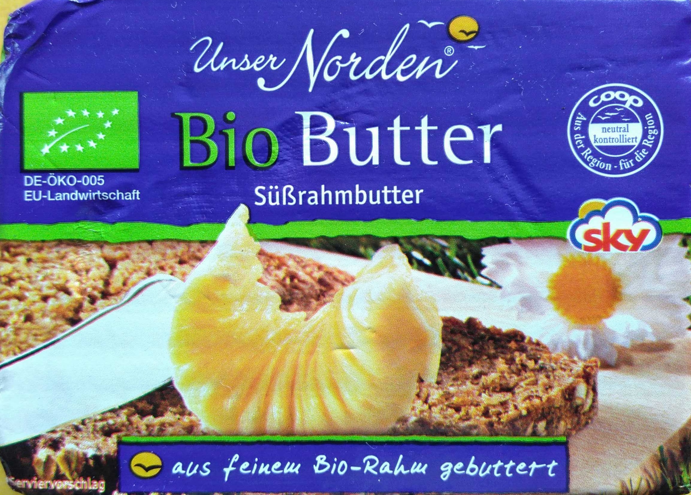 Bio Butter Süßrahmbutter - Produkt