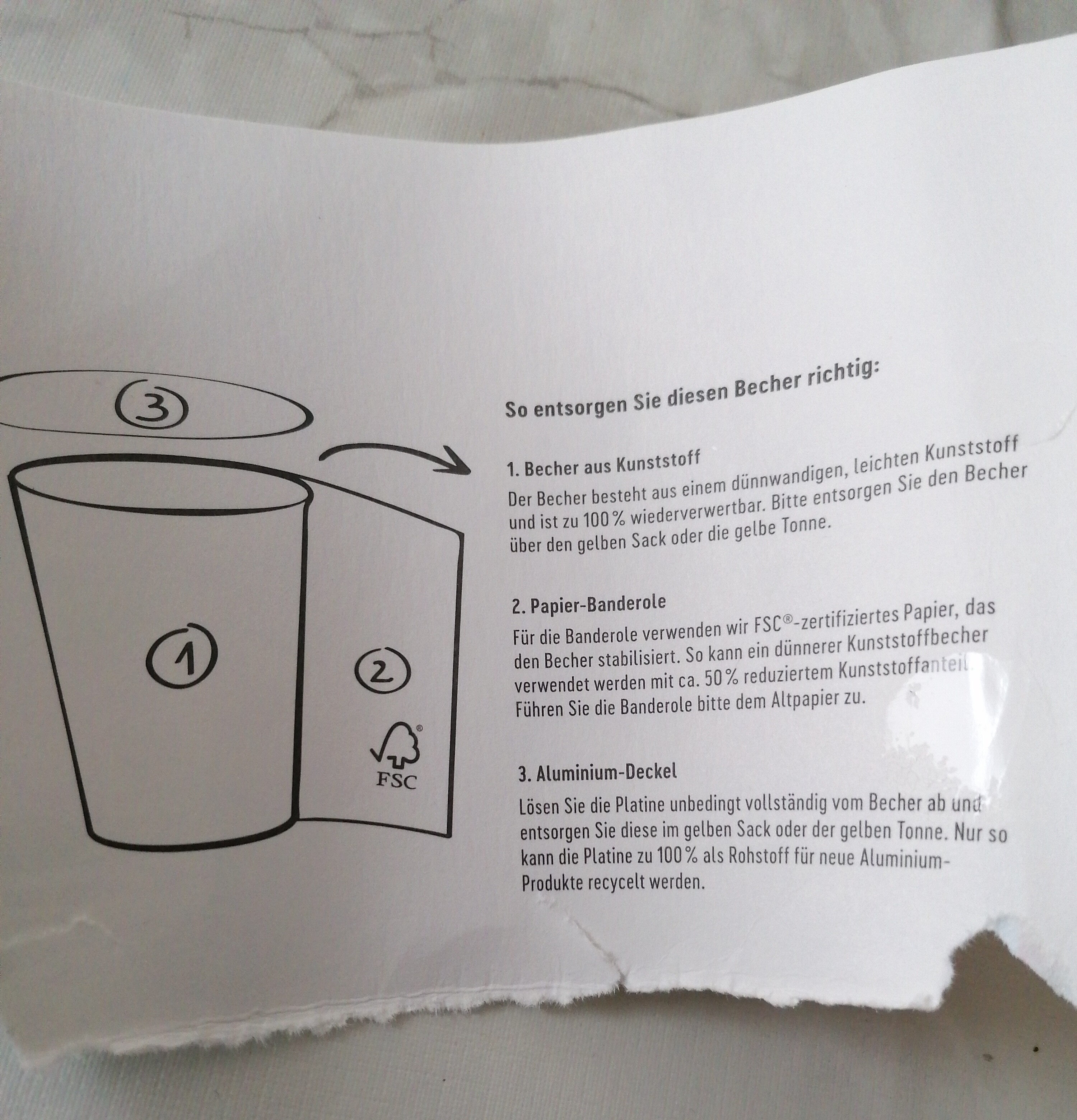 Bio Buttermilch Drink Beeren Power - Wiederverwertungsanweisungen und/oder Verpackungsinformationen