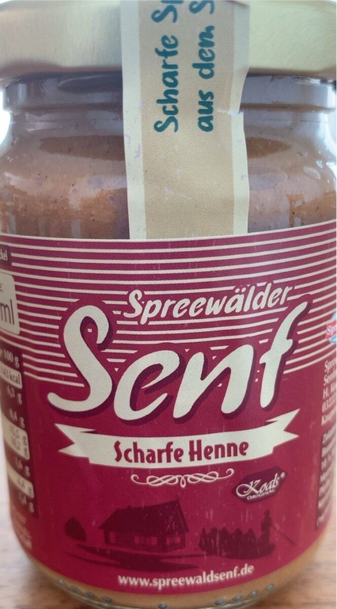 Spreewälder Senf - Scharfe Henne - Produkt - de