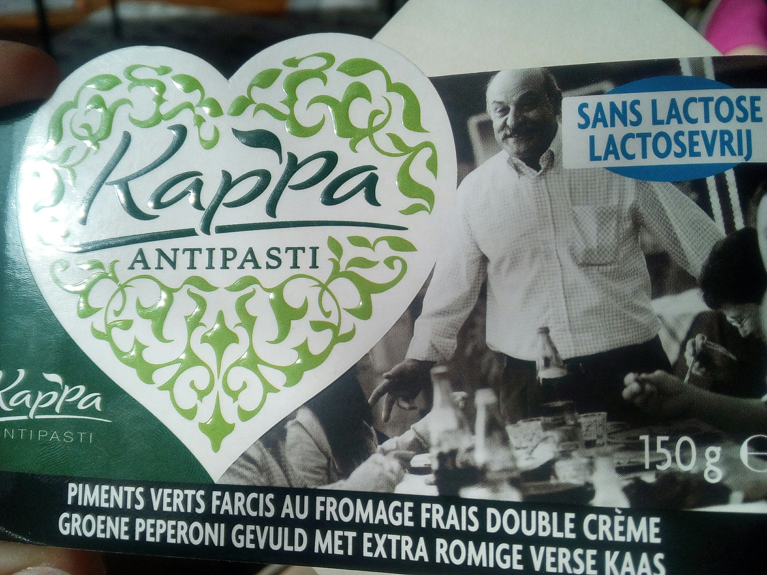 Kappa antipasti Piments verts farcis au fromage frais double crème - Produit