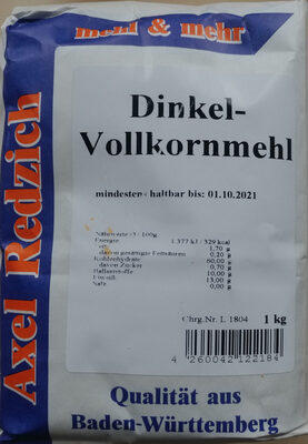 Dinkel-Vollkornmehl - Product - de