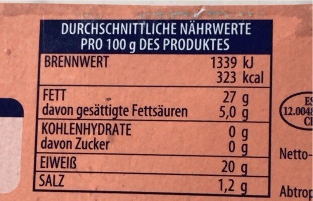 Thunfisch-Filets in Olivenöl - Nutrition facts - de