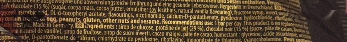 Protein Flash, Chocolate - Ingredients - fr