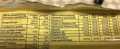 Active Fitness Riegel, Marzipan - Nutrition facts - fr