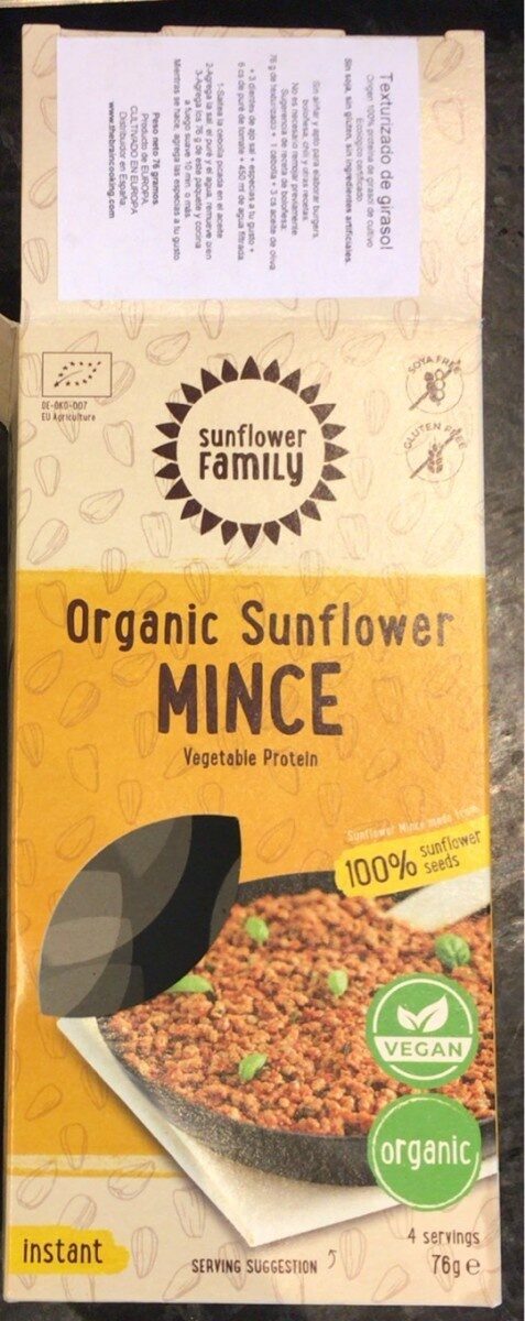 Organic sunflower hack - Producte - en