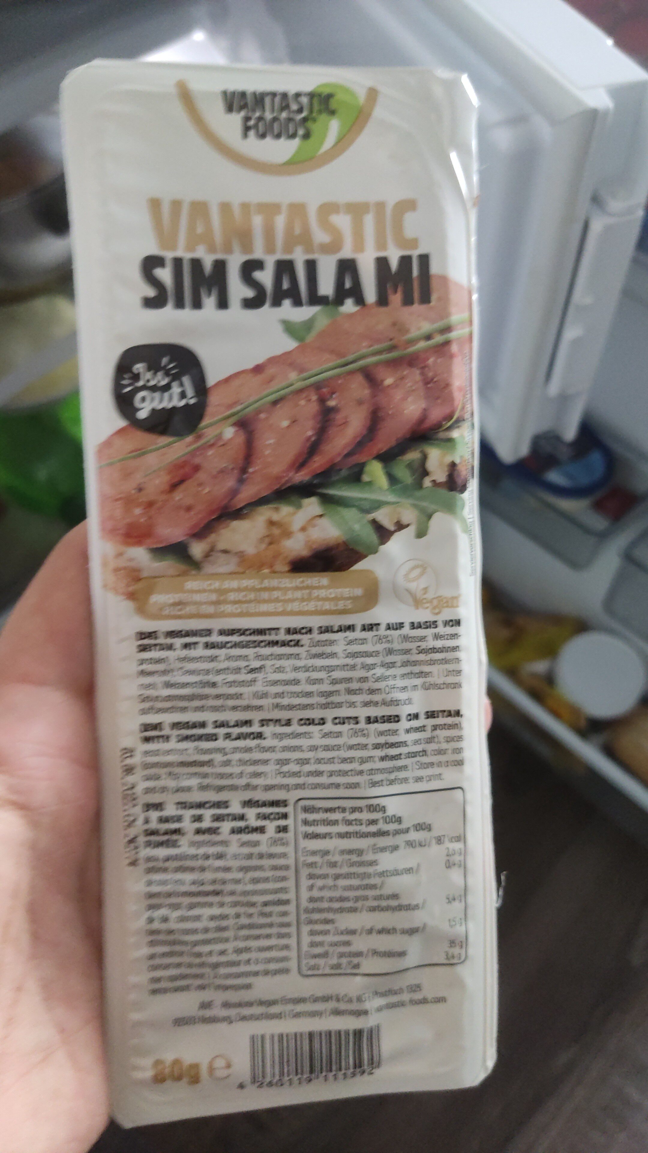 Veggie like smoked salami - Näringsfakta - fr