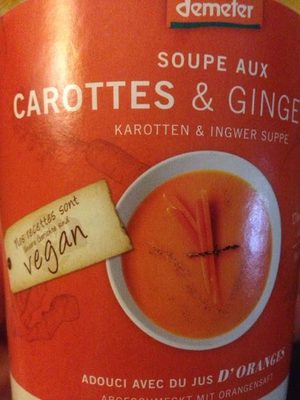Soupe Aux Carottes & Gingembre - Produit