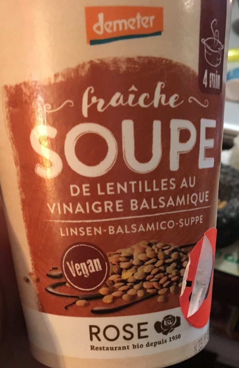 Soupe de lentilles au vinaigre balsamique - Product - fr