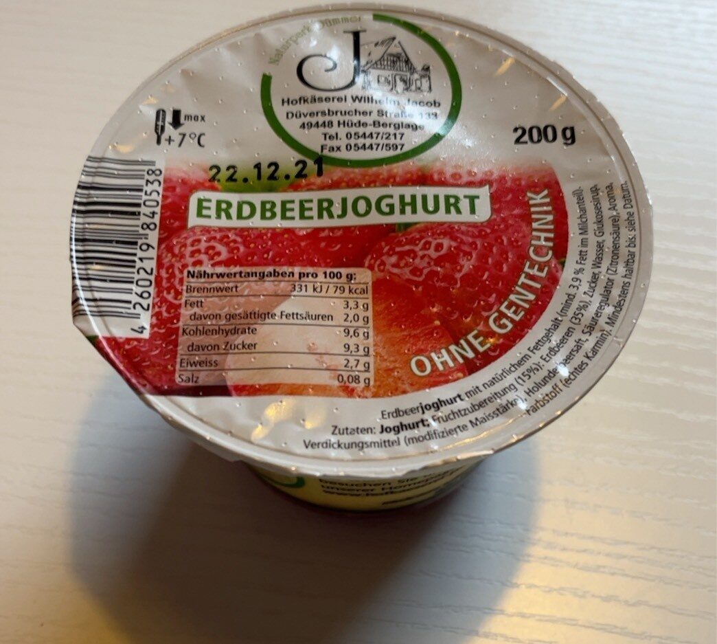 Erdbeerjoghurt - Produkt