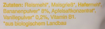 Freche Freunde Frühstücks sternchen Bana &van 125 G - Ingredients - fr