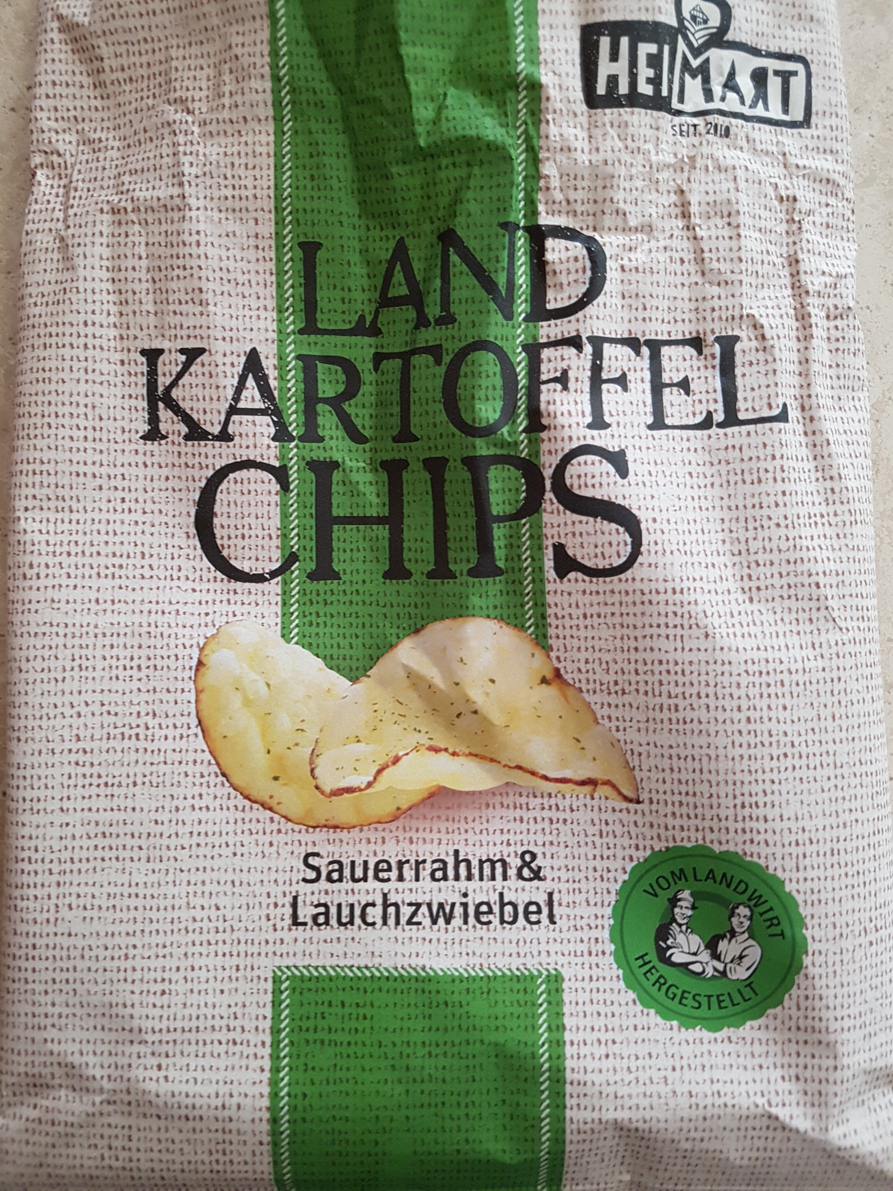 Land Kartoffel Chips Sauerrahm & Zwiebel - Product - de