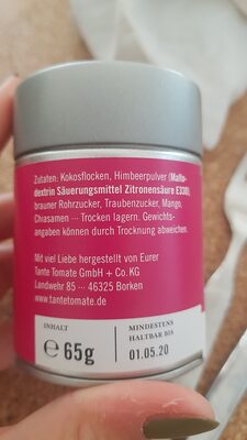 Einhorn Müslitopping - Ingredients