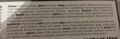 Protein Bar, Strawberry Yoghurt - Ingredients