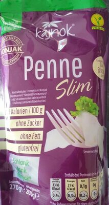 Penne Slim - Tableau nutritionnel