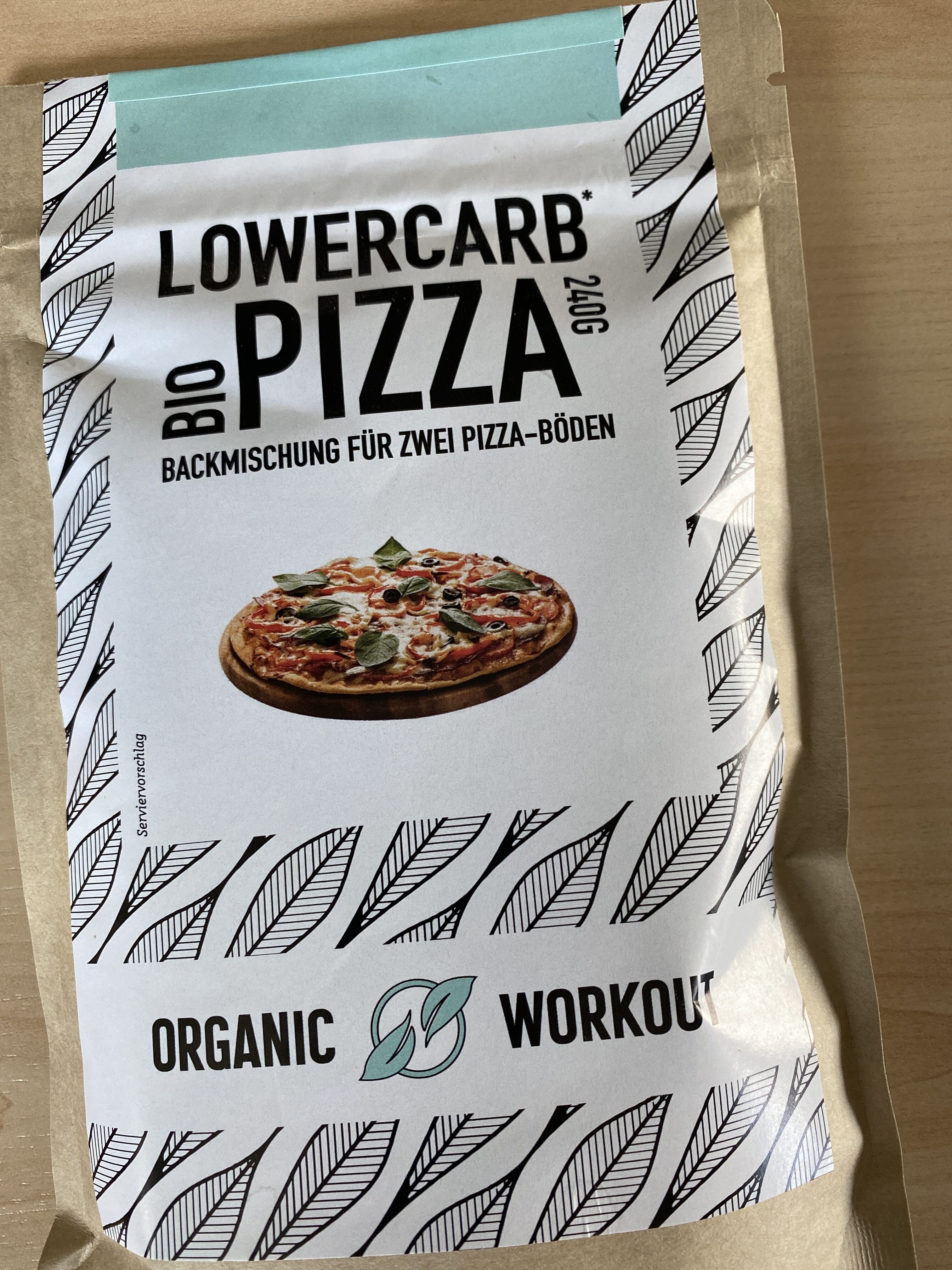 Lowercarb Pizza organic workout - Produkt