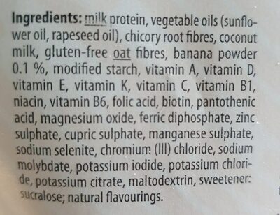 YFood Banana - Ingredients
