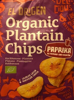 Organic Plantain Chips Paprika - Produit