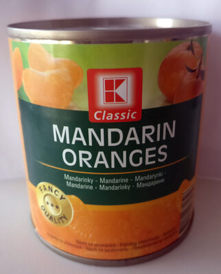 Mandarinky, celé měsíčky, loupané, kompot - Produkt