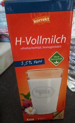 H-milch, Haltbar 3,5 % Fett - Produit