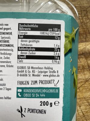 Fresh n Go Schnitzel - Información nutricional - de