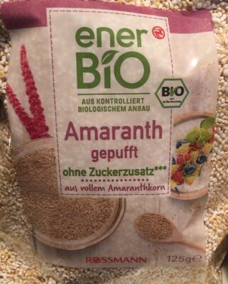Amaranth gepufft ohne Zuckerzusatz - Product