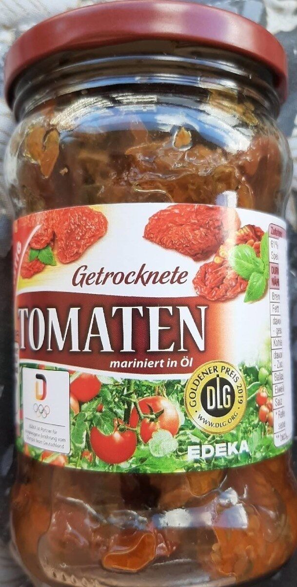 Getrocknete Tomaten mariniert in Öl - Produkt