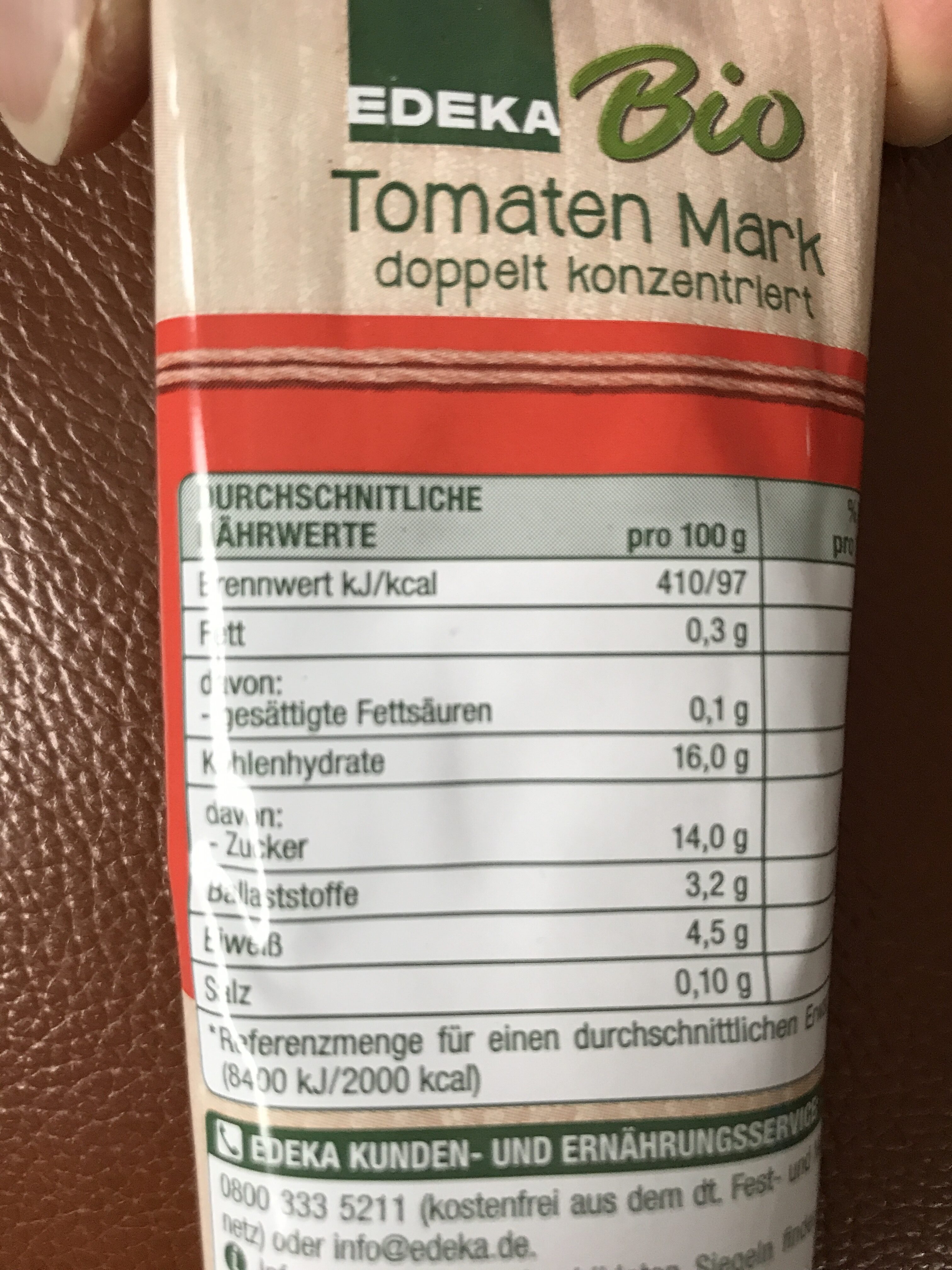 Tomatenmark doppelt Konzentriert 200 G - Ingredienti - de