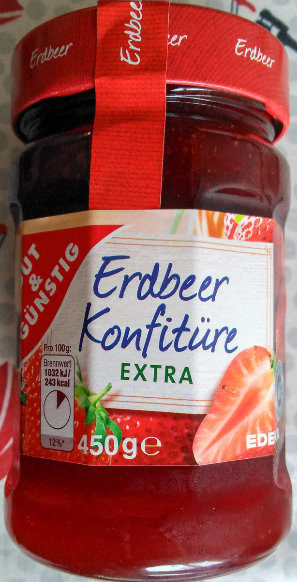 Erdbeer Konfitüre Extra - Producto - de