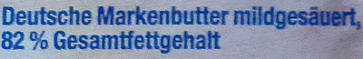 Deutsche Markenbutter - Ingredients - de