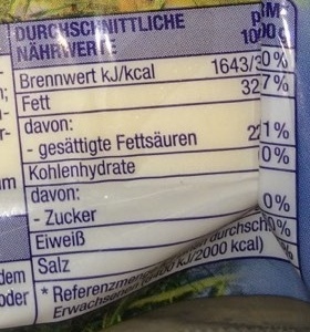 Gouda Holland mittelalt - Nutrition facts - de